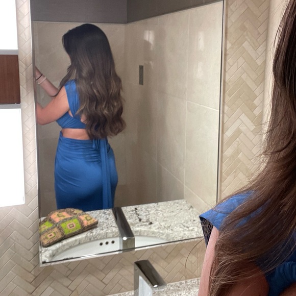 Michael Costello Blue Formal Maxi Dress 💙 worn once - Picture 4 of 4